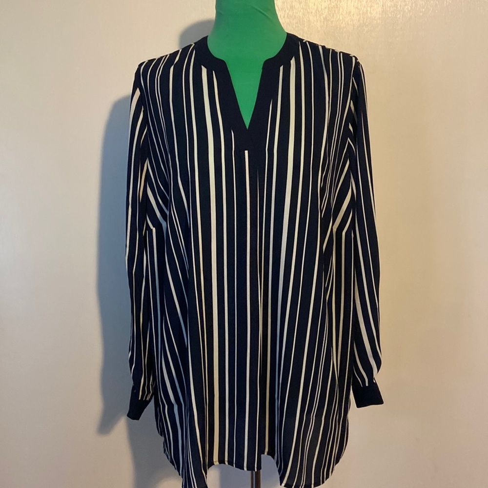 Black and white striped tunic